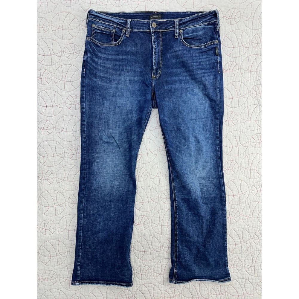 Silver Jeans Co. Craig Easy Fit Bootcut Dark Wash Blue Denim /‎ Mens W38 L32